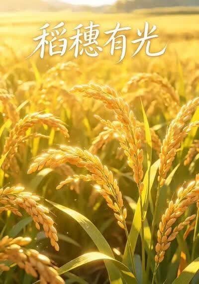 稻穗有光海报