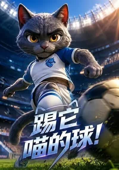 踢它，喵的球！海报