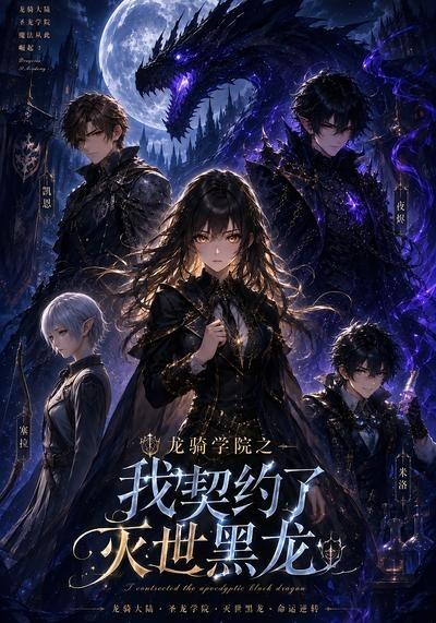 龙骑学院之我契约了灭世黑龙海报