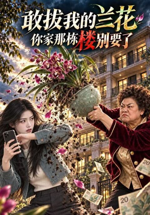 敢拔我的兰花，你家那栋楼别要了海报
