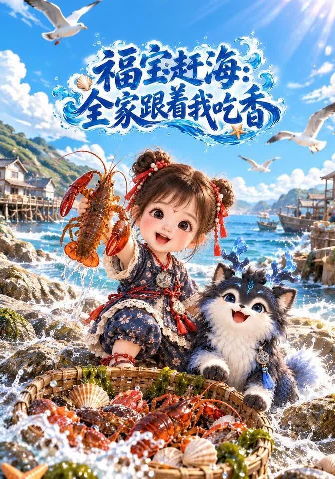 福宝赶海：全家跟着我吃香海报