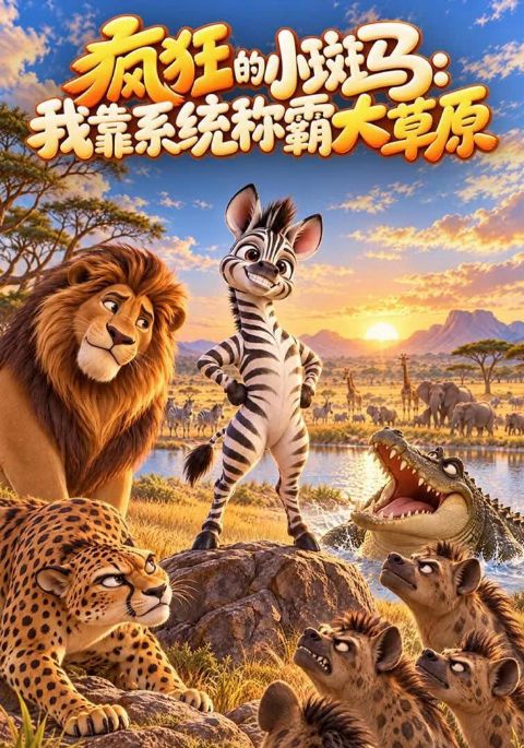 疯狂的小斑马：我靠系统称霸大草原海报