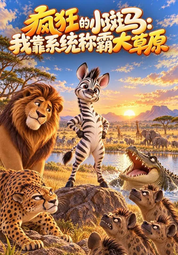 疯狂的小斑马：我靠系统称霸大草原海报