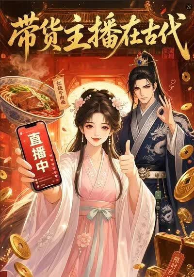带货主播在古代海报
