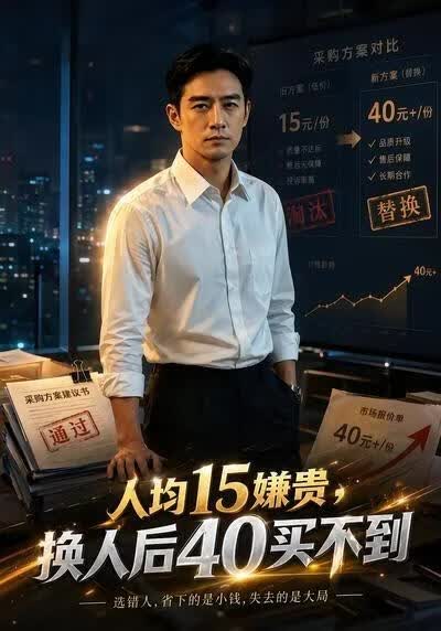 人均15嫌贵，换人后40买不到海报