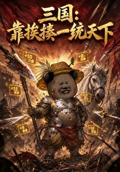 三国：靠挨揍一统天下海报