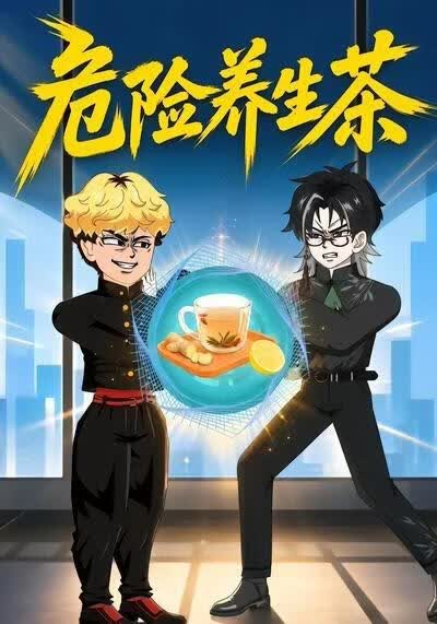 危险养生茶海报