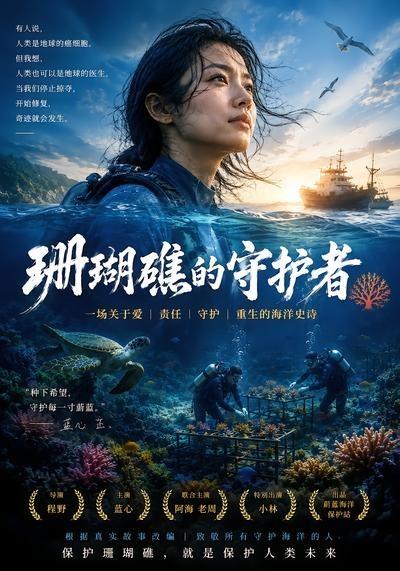珊瑚礁的守护者海报