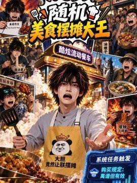 随机美食摆摊大王海报