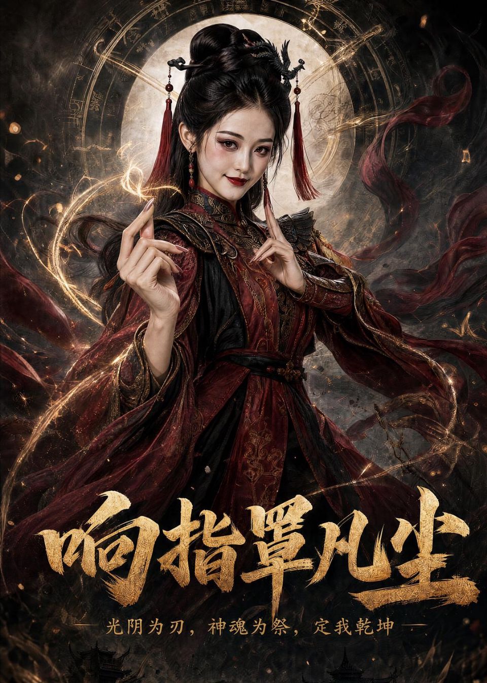 响指罩凡尘 AI海报