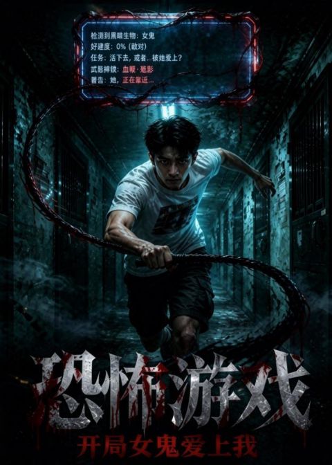 恐怖游戏：开局女鬼爱上我 AI海报