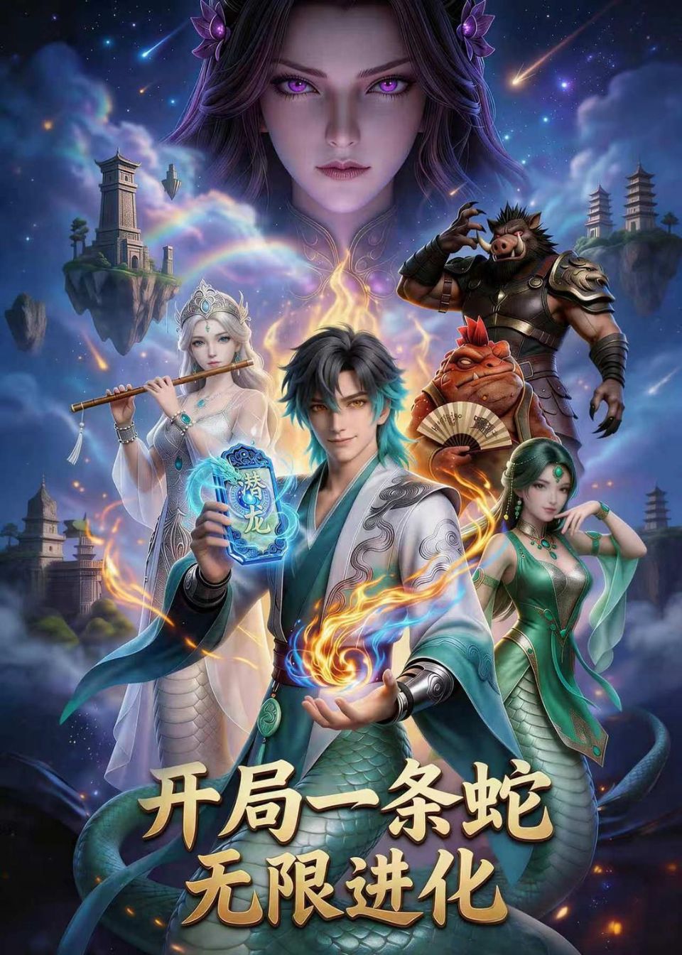 开局一条蛇，无限进化 动漫海报