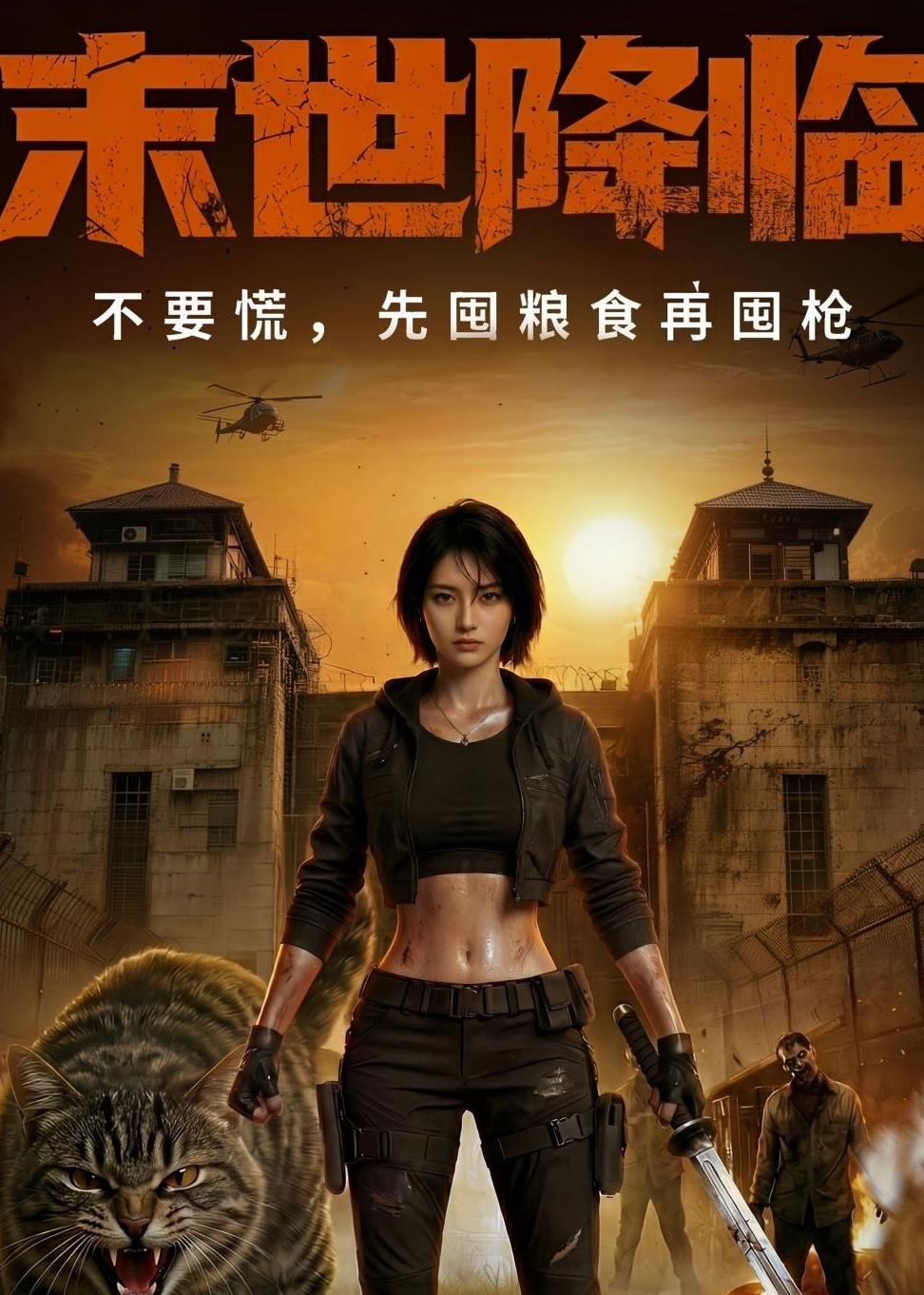 末世降临不要慌，先囤粮食再囤枪！ Ai漫剧海报