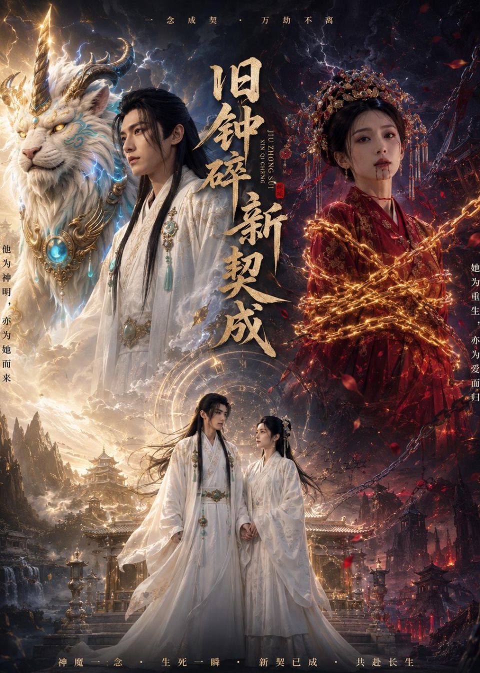 旧钟碎，新契成 Ai漫剧海报