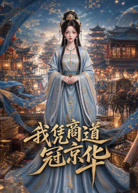 我凭商道冠京华 Ai漫剧海报