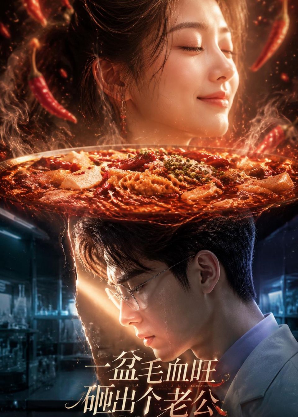 一盆毛血旺，砸出个老公 AI海报