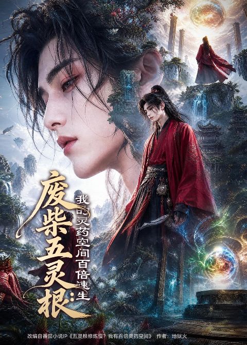废柴五灵根-我的灵药空间百倍速生 AI海报