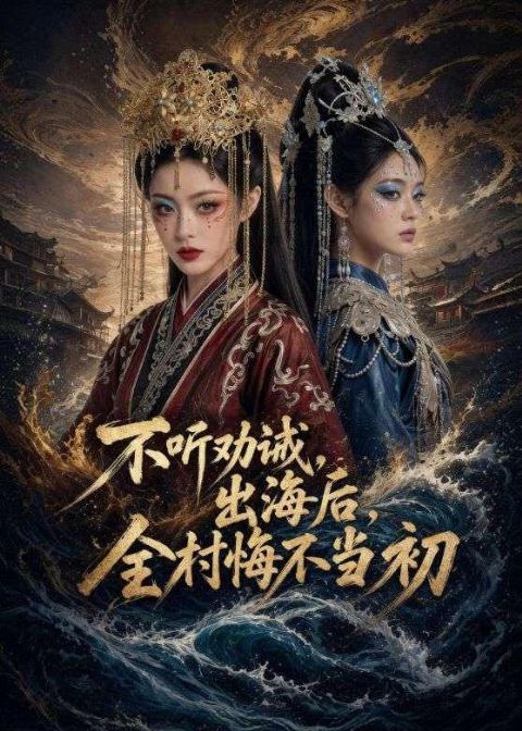 不听劝诫，出海后，全村悔不当初 AI海报