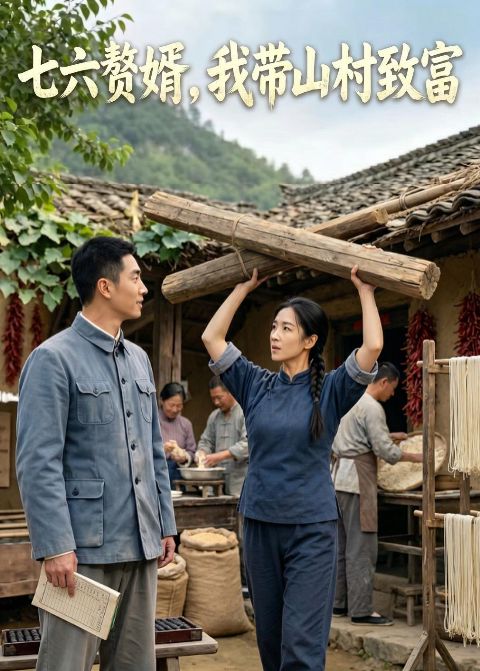 七六赘婿，我带山村致富 AI海报