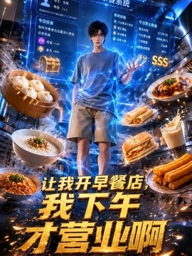 让我开早餐店，我下午才营业啊海报