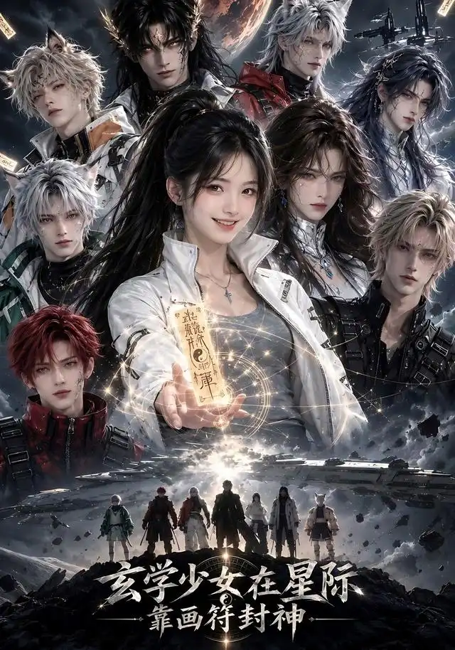 玄学少女在星际，靠画符封神海报
