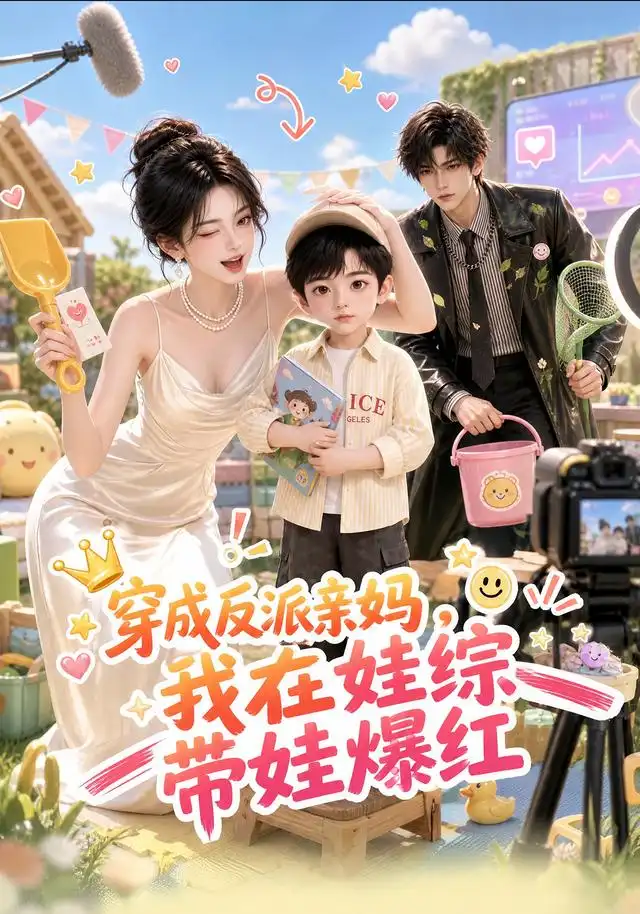 穿成反派亲妈，我在娃综带娃爆火海报